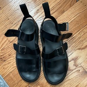 Dr. Martens GRYPHON BRANDO LEATHER GLADIATOR SANDALS